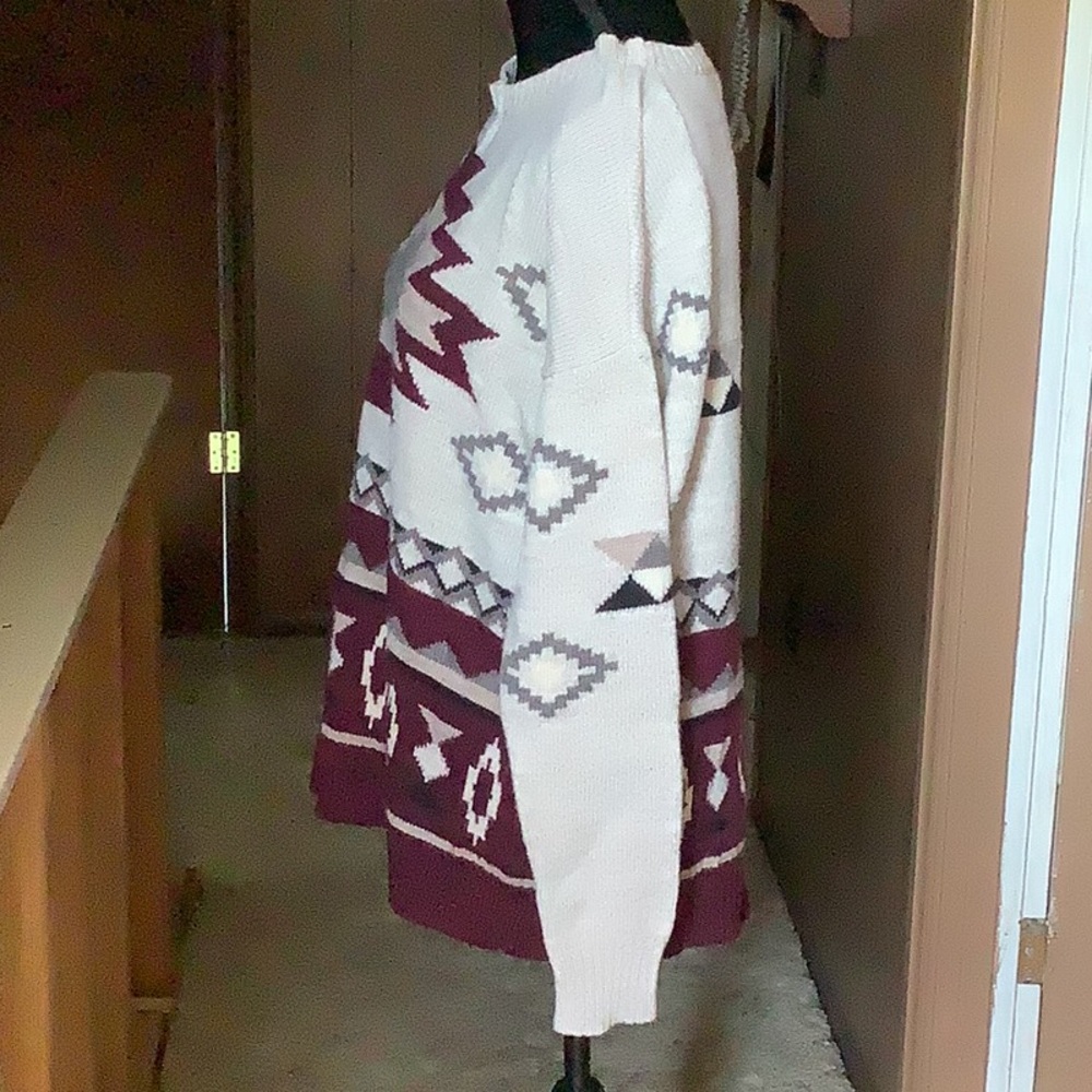 Geometric Pattern Sweater By American Eagle Outfi… - image 2